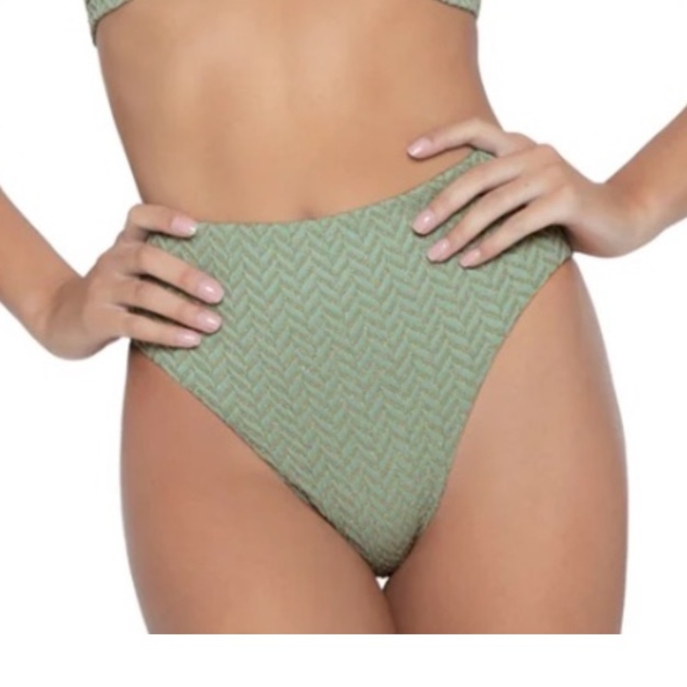 NWT PQ Aquarius Hillary High Waist Swim Bottom